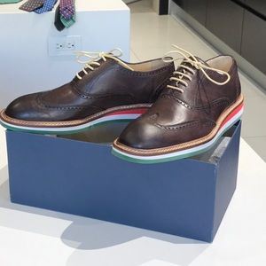 cantarelli brown leather shoe